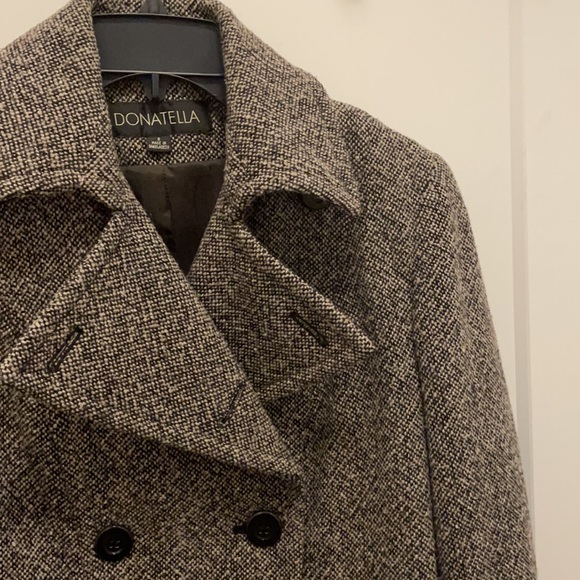 Donatella Jackets & Blazers - Donatella Brown Tweed Coat